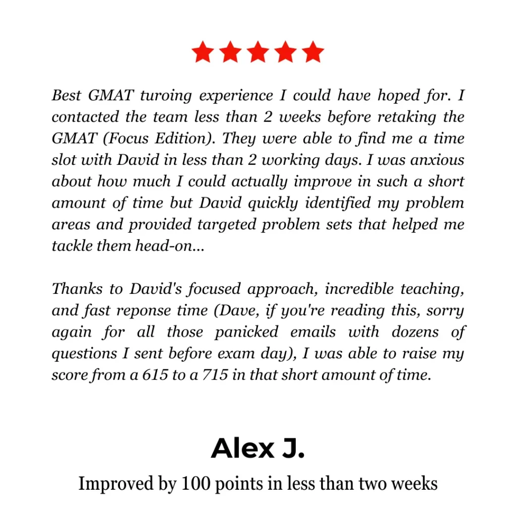 Experienced Private GMAT Tutors Online - GMAT Ninja